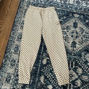 Vans checkered sweatpants size medium